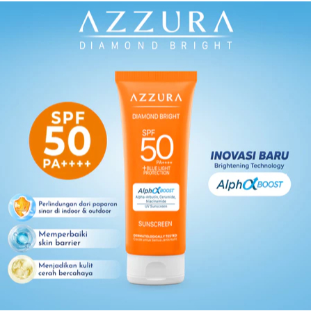 AZZURA SUNSCREEN // JSELECTIV X JHON KOSMETIK // Sunblock Wajah AZZURA - ORI️ BPOM COD