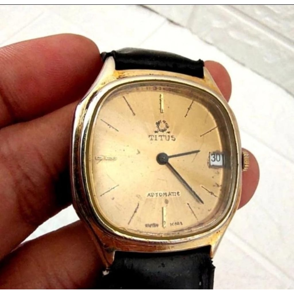 solvil et titus tank automatic geneve gold plated classic