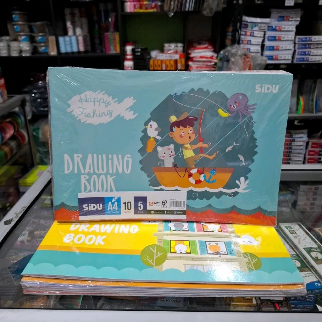 

1 pack (isi 5 buku) dan 1 pcs saja Buku gambar SIDU A4