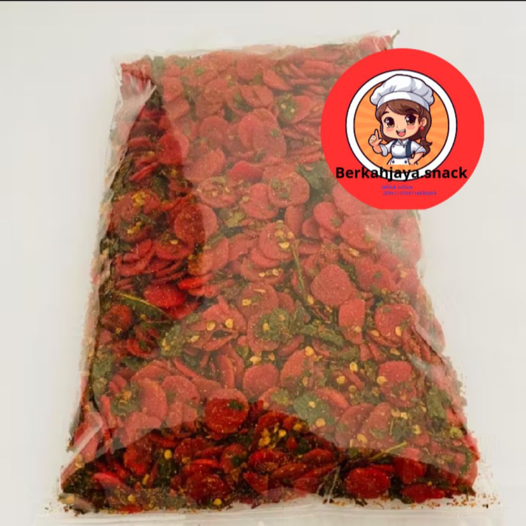 

sosreng sosis goreng viral pedas daun jeruk 1 kg
