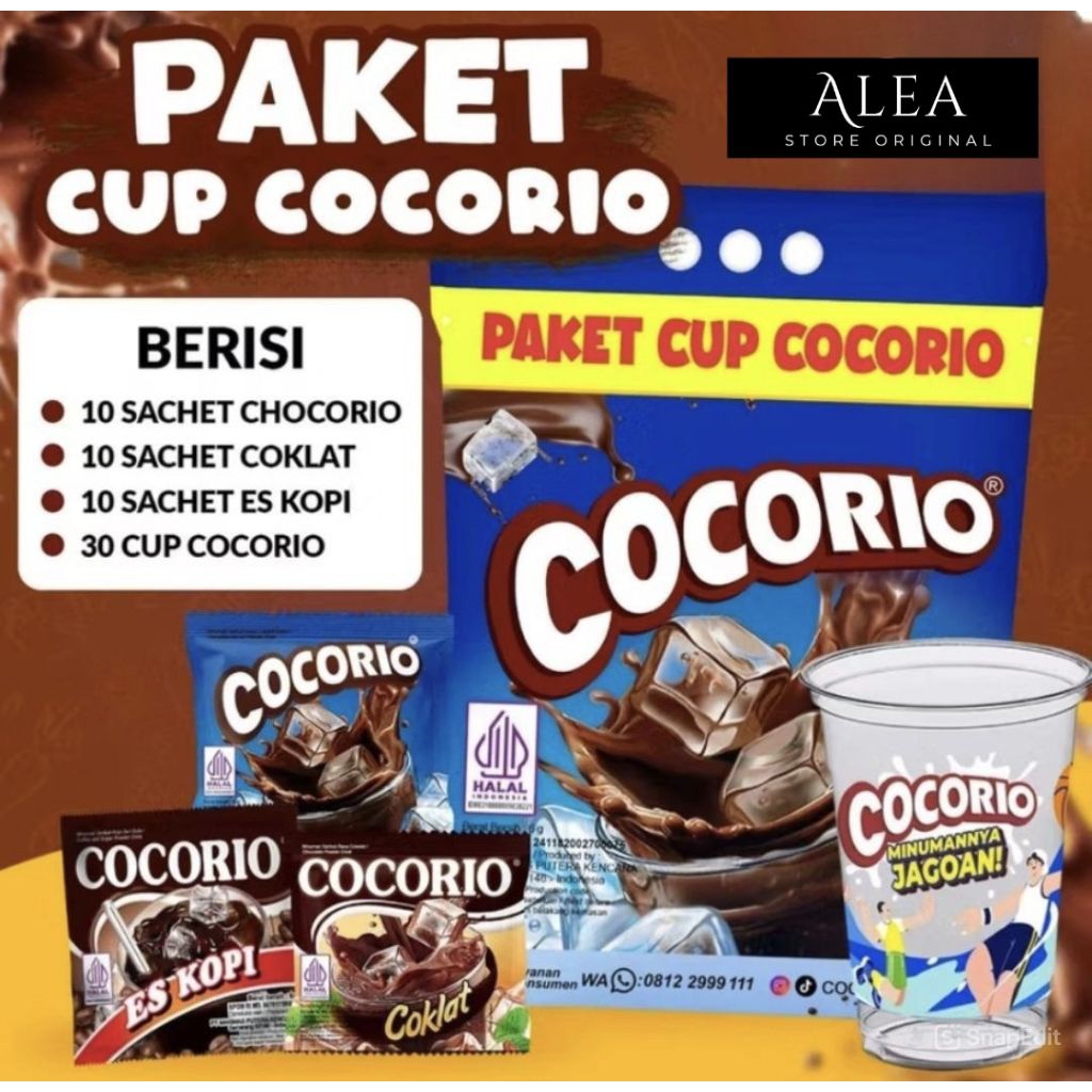 

Marimas - Cocorio Kemasan Cup Isi 3 Renteng free 30 Cup