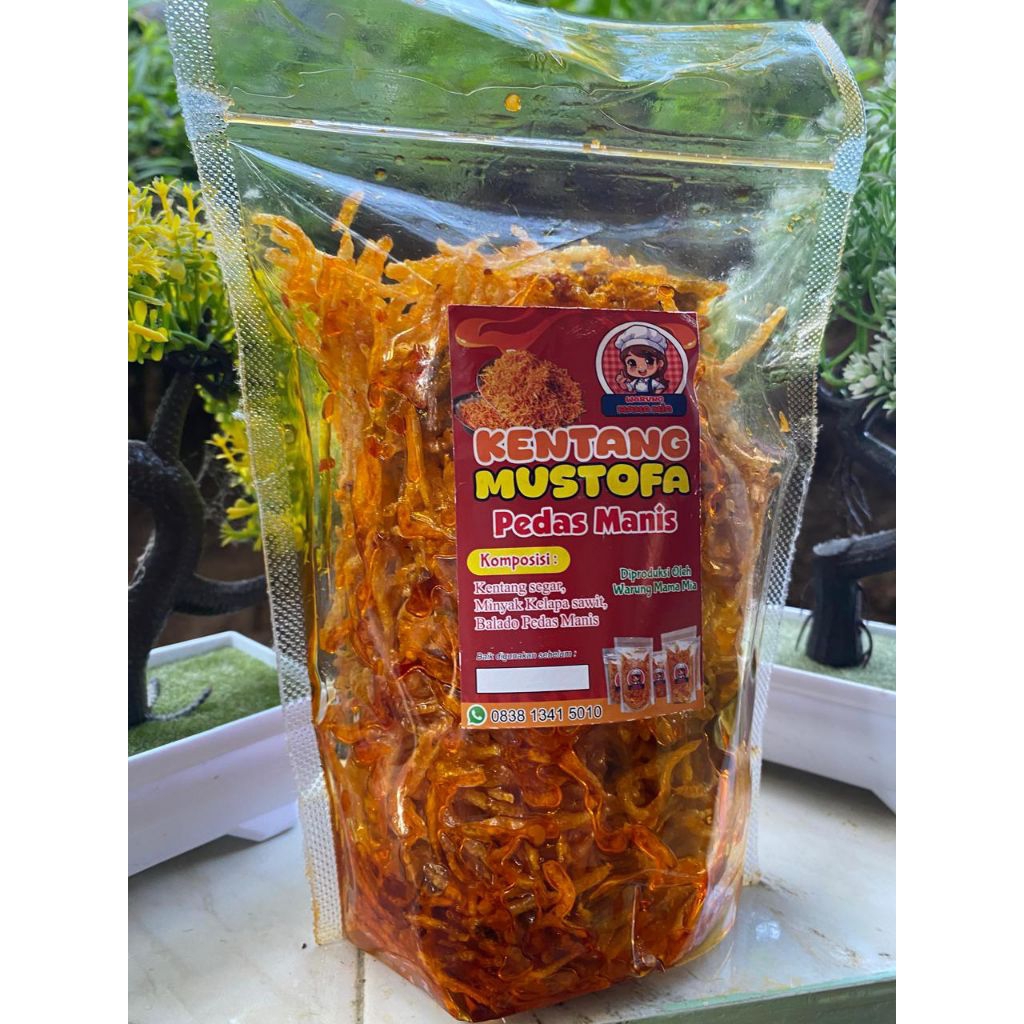 

Termurah Kentang Mustofa 10 gr Cemilan Lauk Kripik Kering Kentang Mustofa Renyah