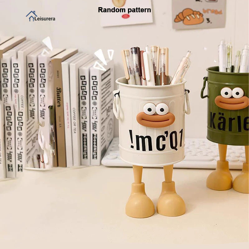 

KPRV Penstand | Tempat Pensil, Aksesoris Mini | Ember Retro Pensil | Dekor Meja Lucu | Pencil Bucked