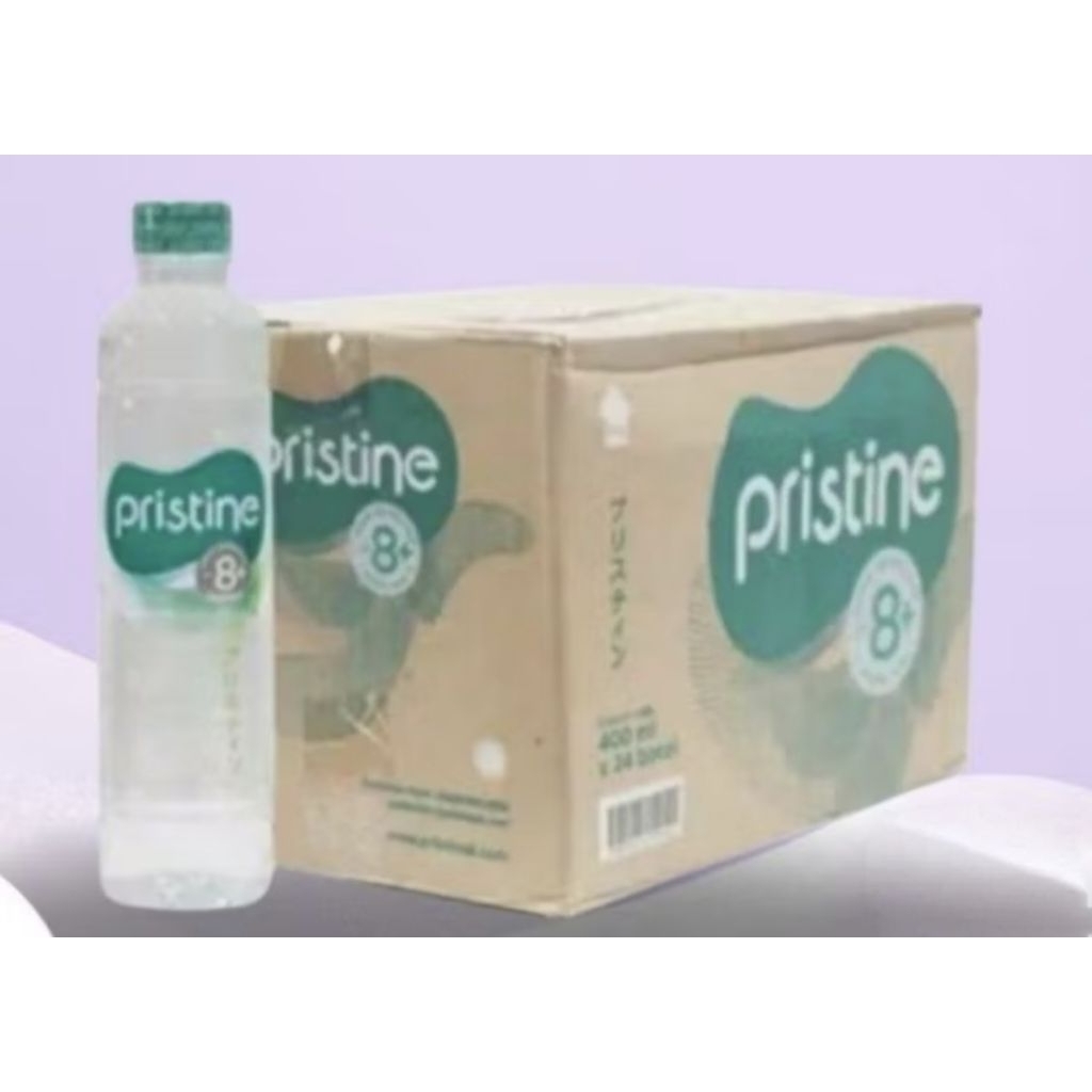 

[1 karton isi 24×400ml] Pristine Air Mineral Sehat PH tinggi 8,6+