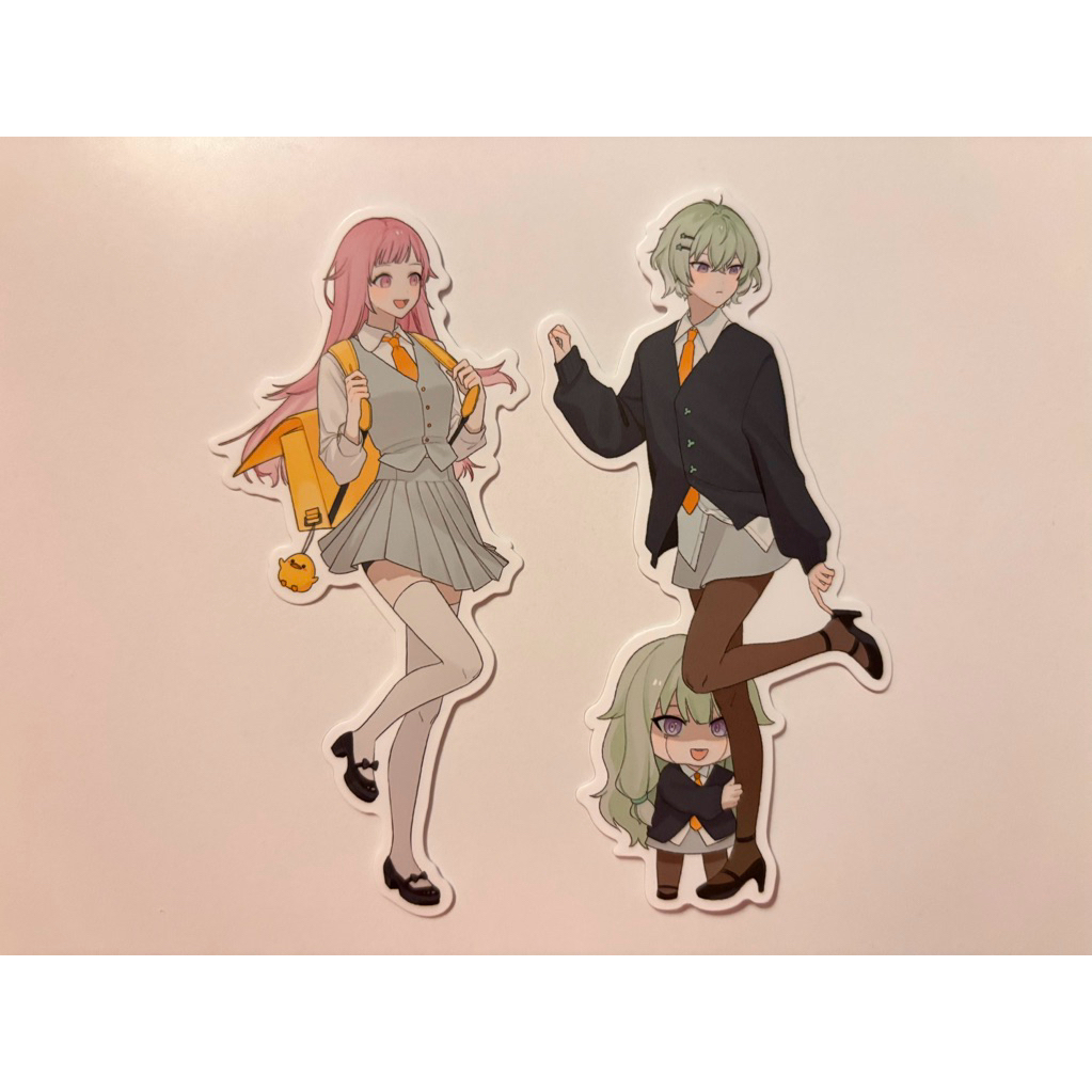 

Project Sekai Fanmerch School Look Sticker WXS Emu Nene | wxs fanmerch project sekai merch wxs merch wonderlands x showtime emu merch nene proseka merch prsk fanmerch proseka sticker