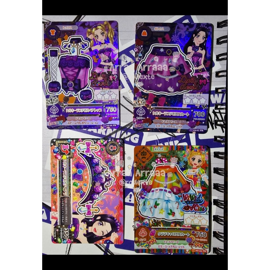 kartu aikatsu Premium Dolly Devil Silky Love Devil nono risa