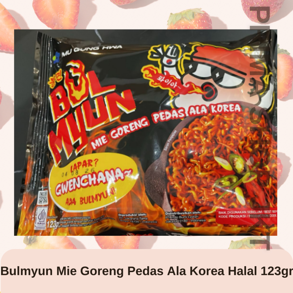 Bulmyun Mie Goreng Pedas Ala Korea 123gr Halal