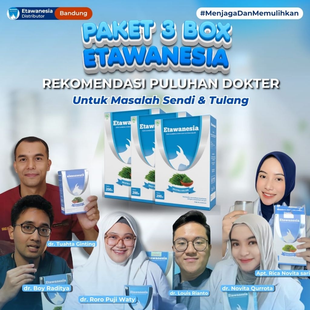 

Susu Kambing Etawa - Susu Kambing Etawanesia - Susu Kambing Etawa Premium Ekstrak Daun Kelor - Bubuk Krimer Rendah Gula - Paket 3 Box