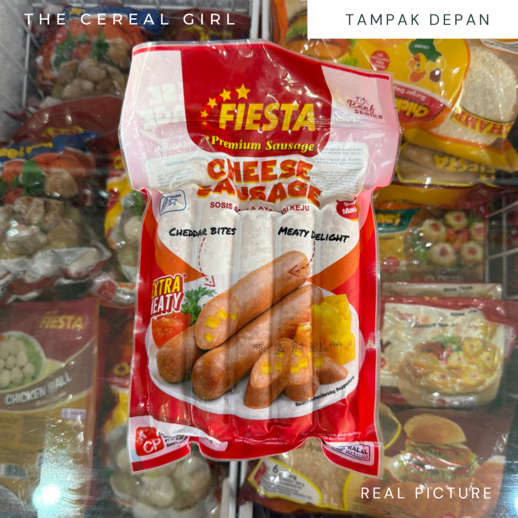 

[KONDISI BARU - 100% ORIGINAL] FIESTA Cheese Sausage 300gr - Sosis Sapi & Ayam Isi Keju