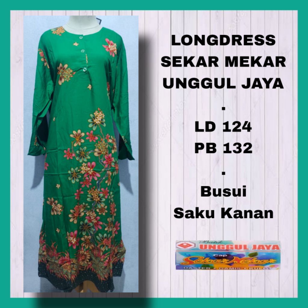 LONGDRESS SEKAR MEKAR - UNGGUL JAYA