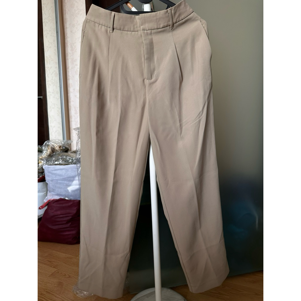 POMELO Wide Leg Pants Cream