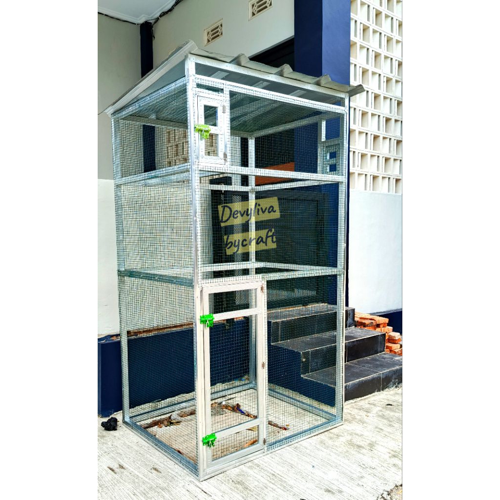 Kandang aviary ternak burung