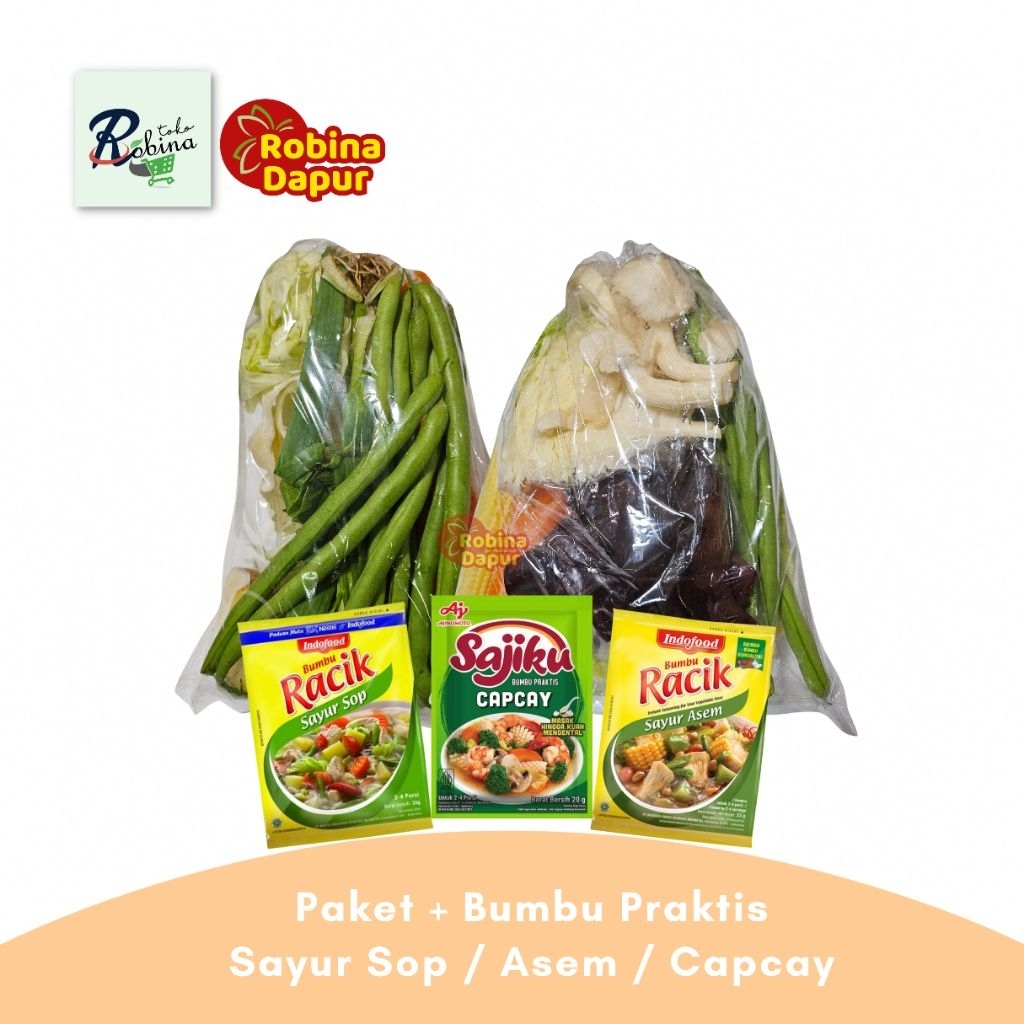 

Paket Sayur Capcay Sop Asem Instan Praktis Simple Masak