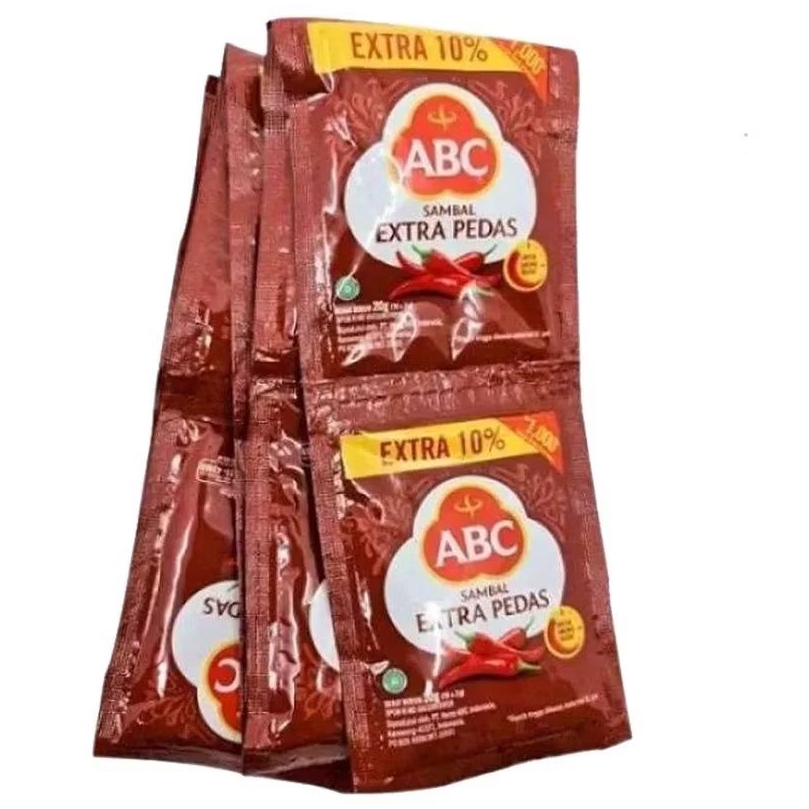 

Saos ABC Extra Renceng isi 10 Pedas Sambal Asli @20gr