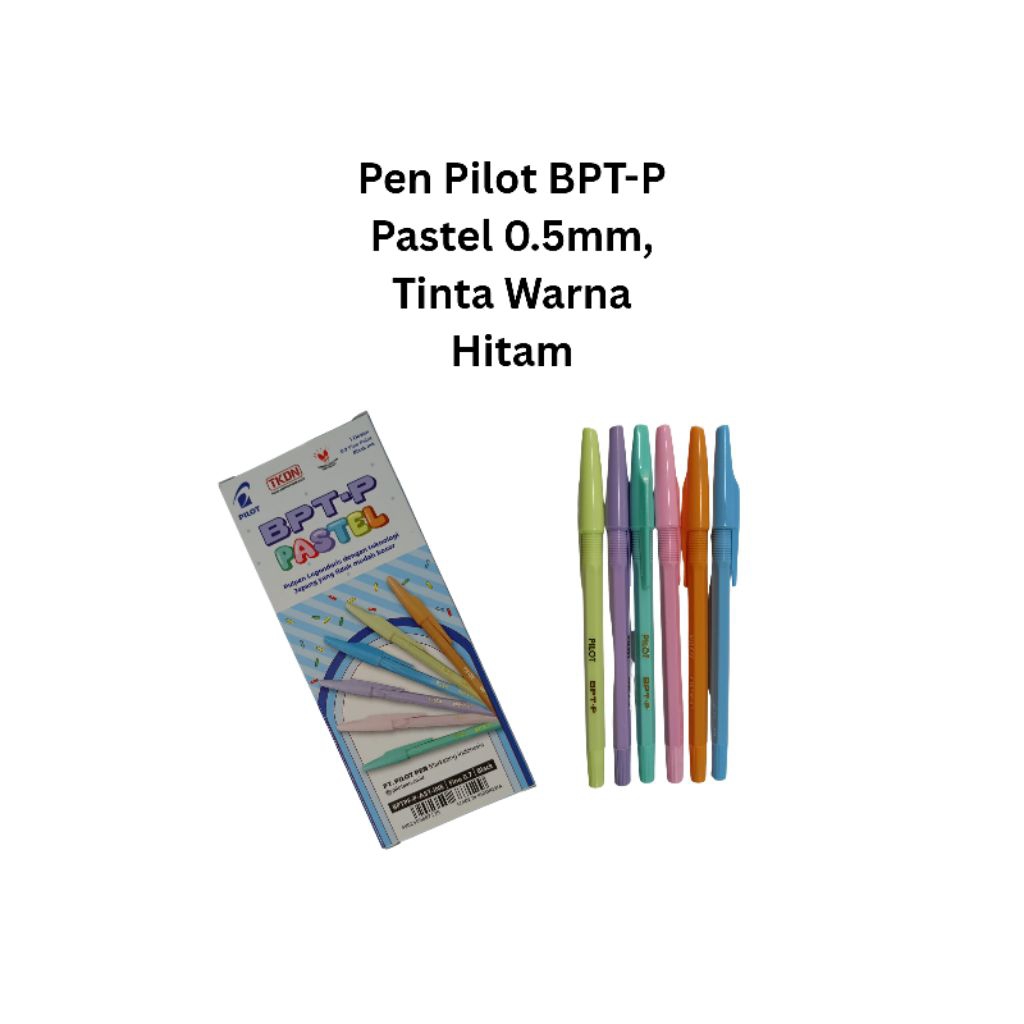

12 pcs Pulpen, Pena PIlot BPT-P Pastel, Warna Pastel, Tinta Bagus - Per Lusin