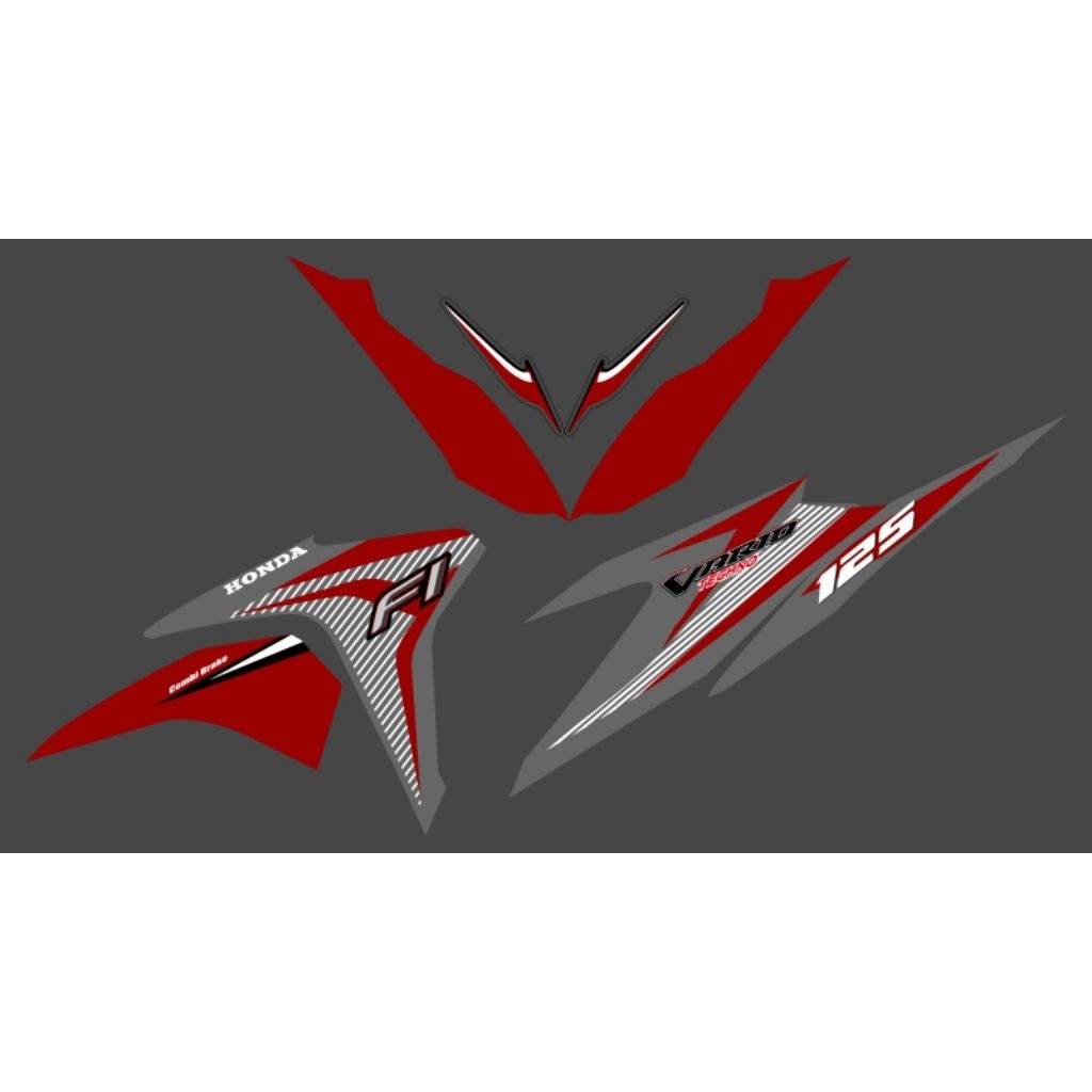 striping sticker vario old bohlam 125 motif ori transparan custame