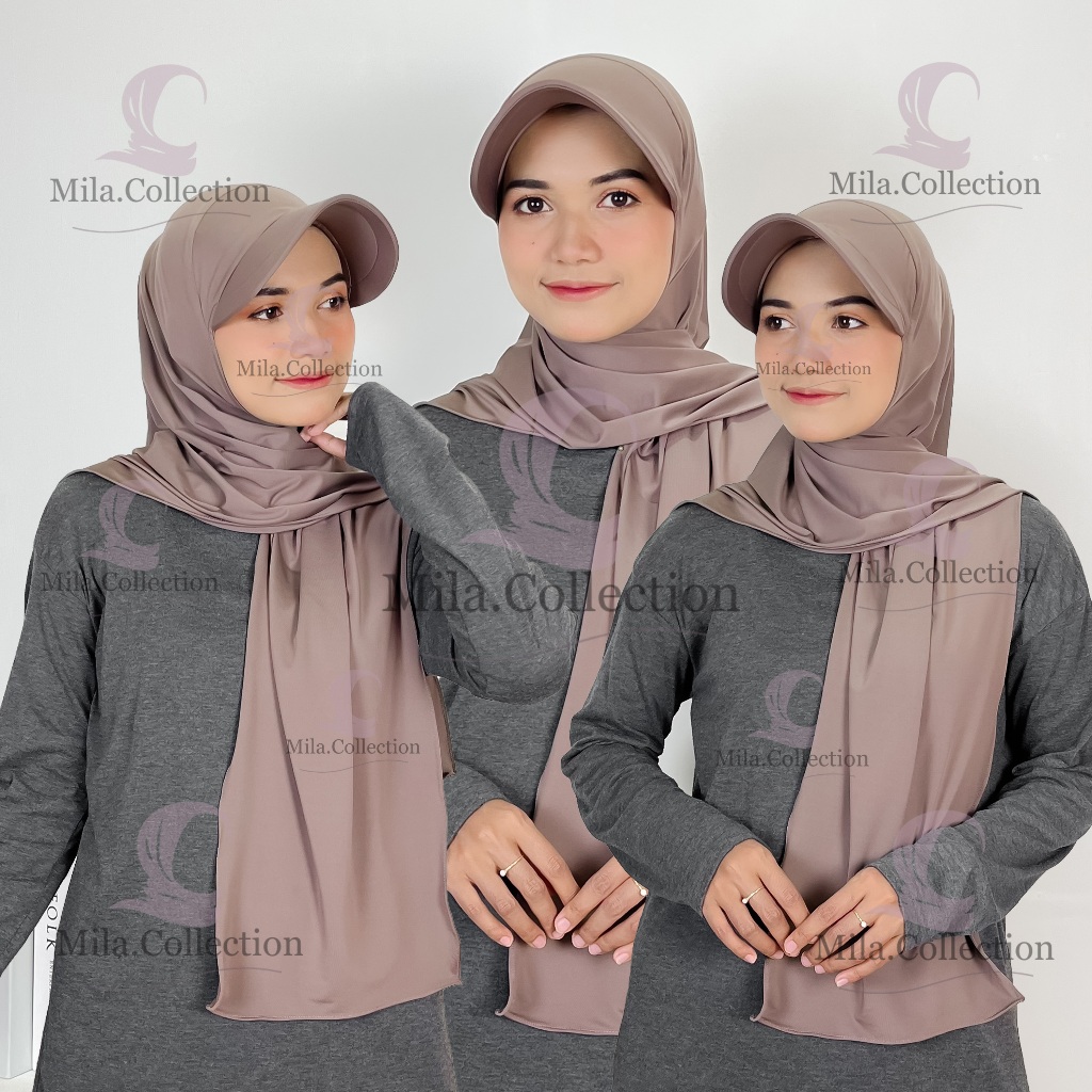 HIJAB TOPI/KERUDUNG TOPI/HIJAB SPORT TOPI/PASHMINA OLAHRAGA DENGAN TOPI JERSEY