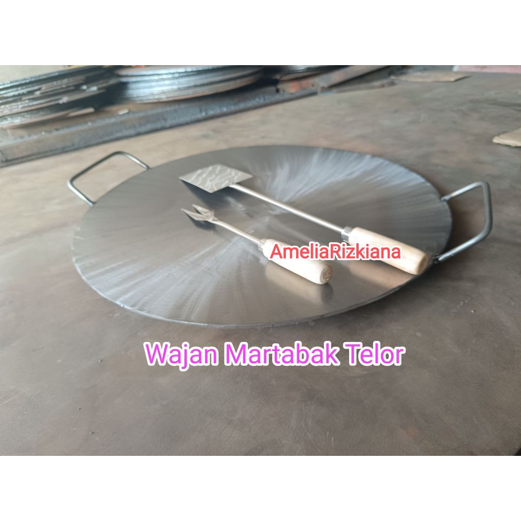 Wajan martabak Telor 60cm tebal 4,5mm Tanpa list