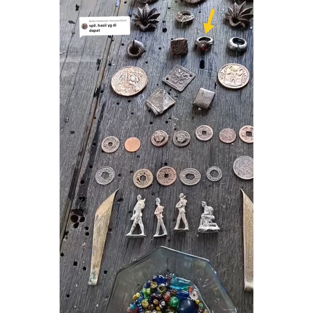 cincin perunggu temuan sungai Kalimantan Selatan