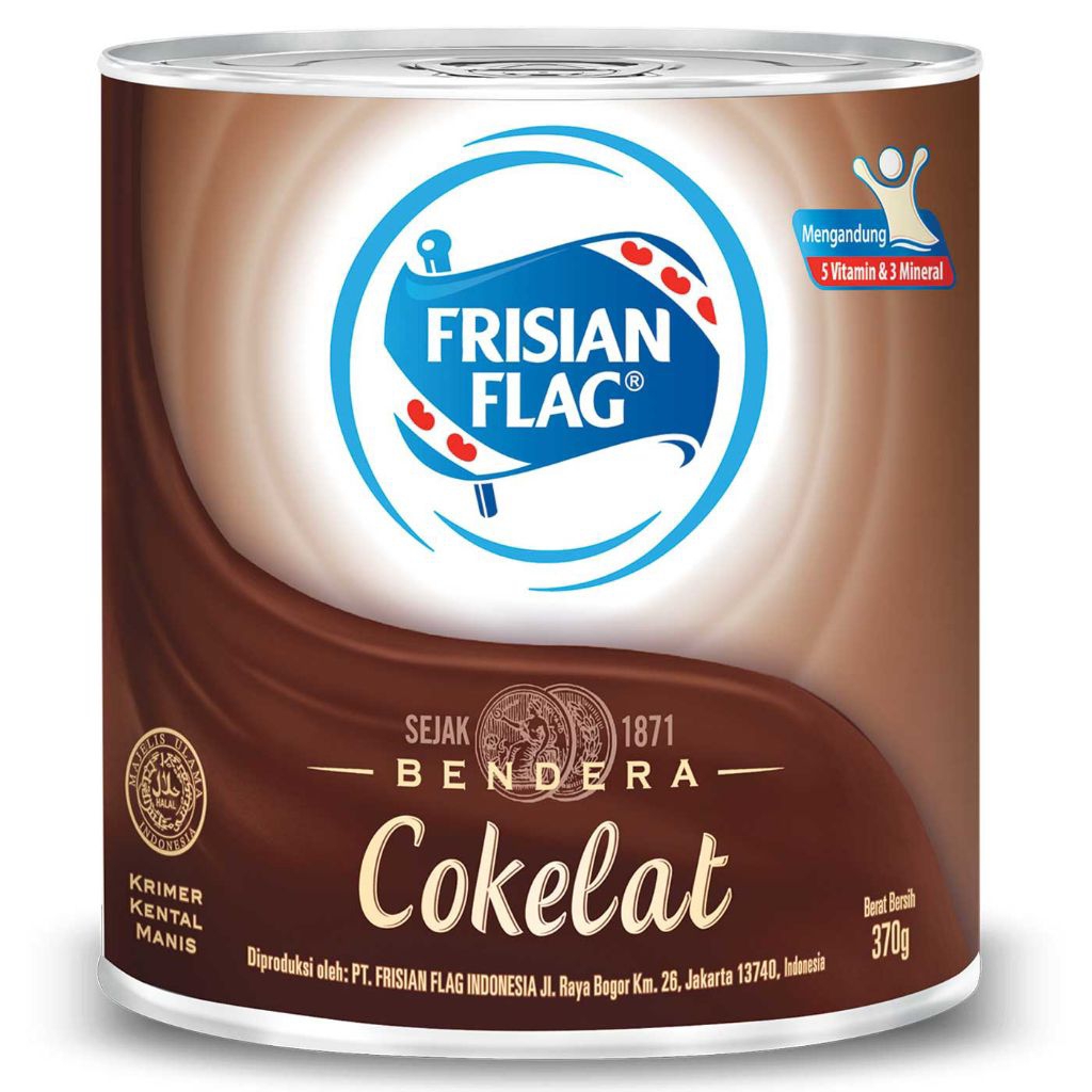 

Frisian Flag Susu Kental Manis Cokelat Kaleng 370g