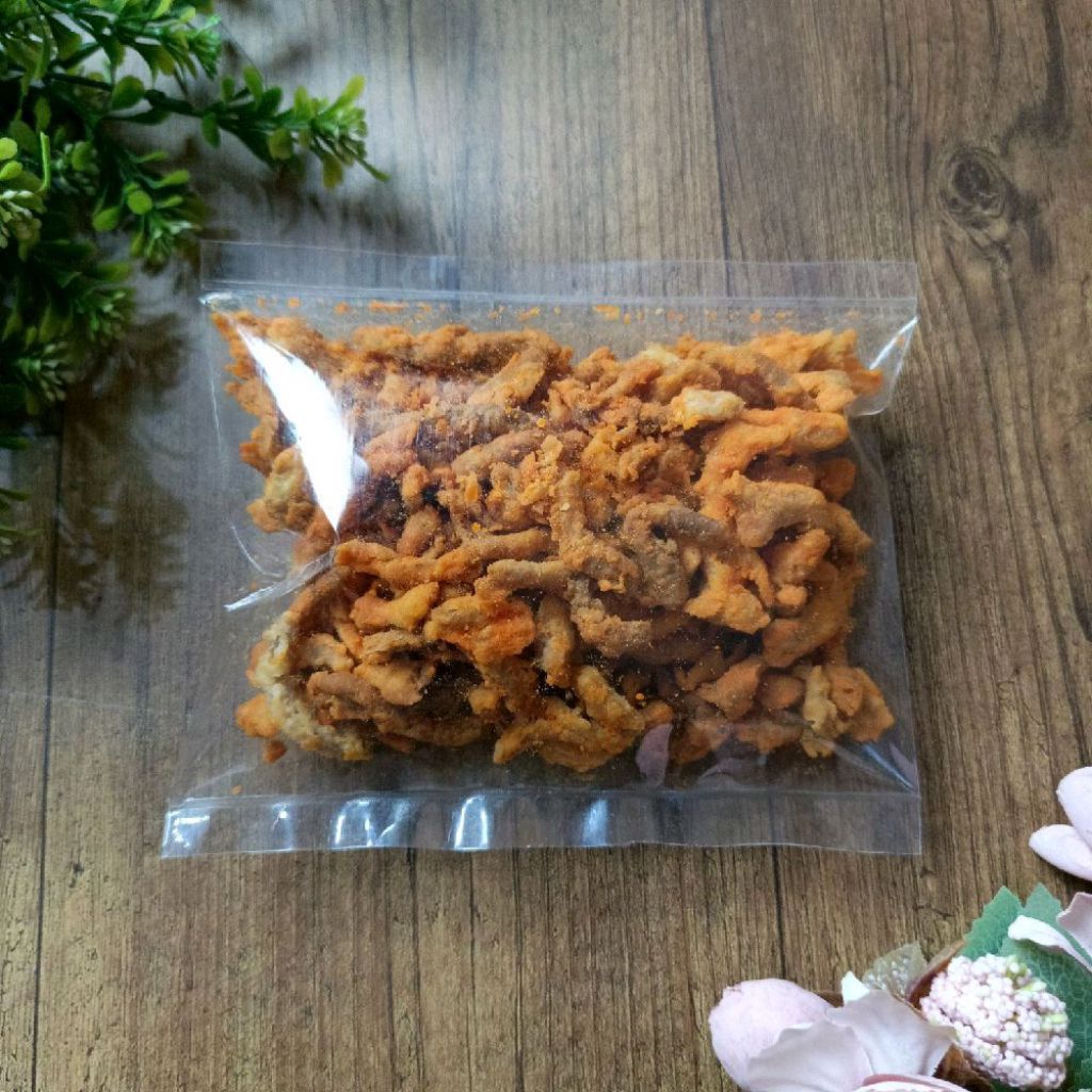 

Keripik Usus Ayam Crispy Rasa Balado Gurih Renyah Enak 150gr