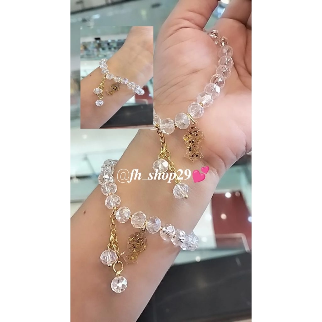 Fh29 Gelang terompah/ Gelang kristal terompah/ Gelang Palestina