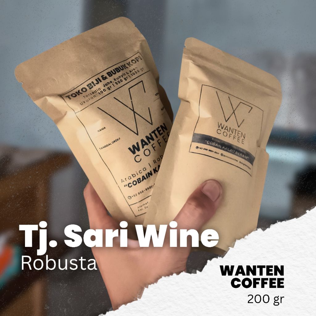 

Robusta Tj. Sari (Tanjungsari) Wine | Single Origin | 200 gram