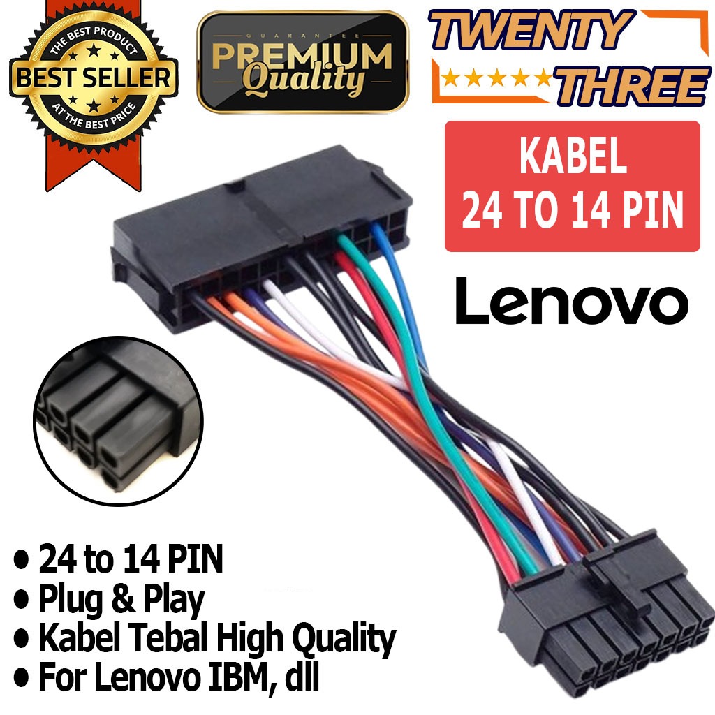 ADAPTER ATX 24 PIN TO 14 PIN converter konverter adaptor 24pin ke 14pin Motherboard mobo psu