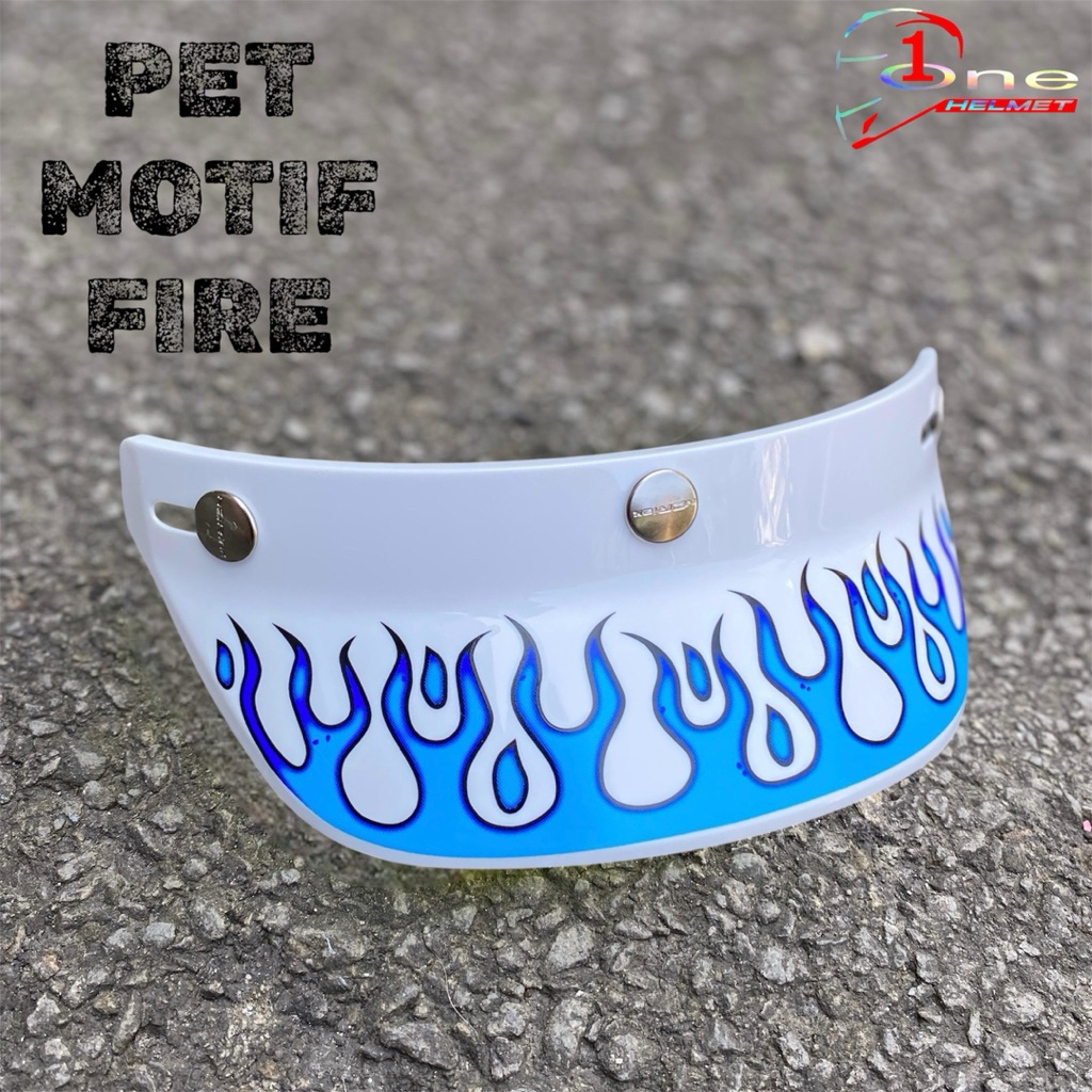 PET HELM BOGO SLIM HEAD CAKIL RETRO MOTIF API