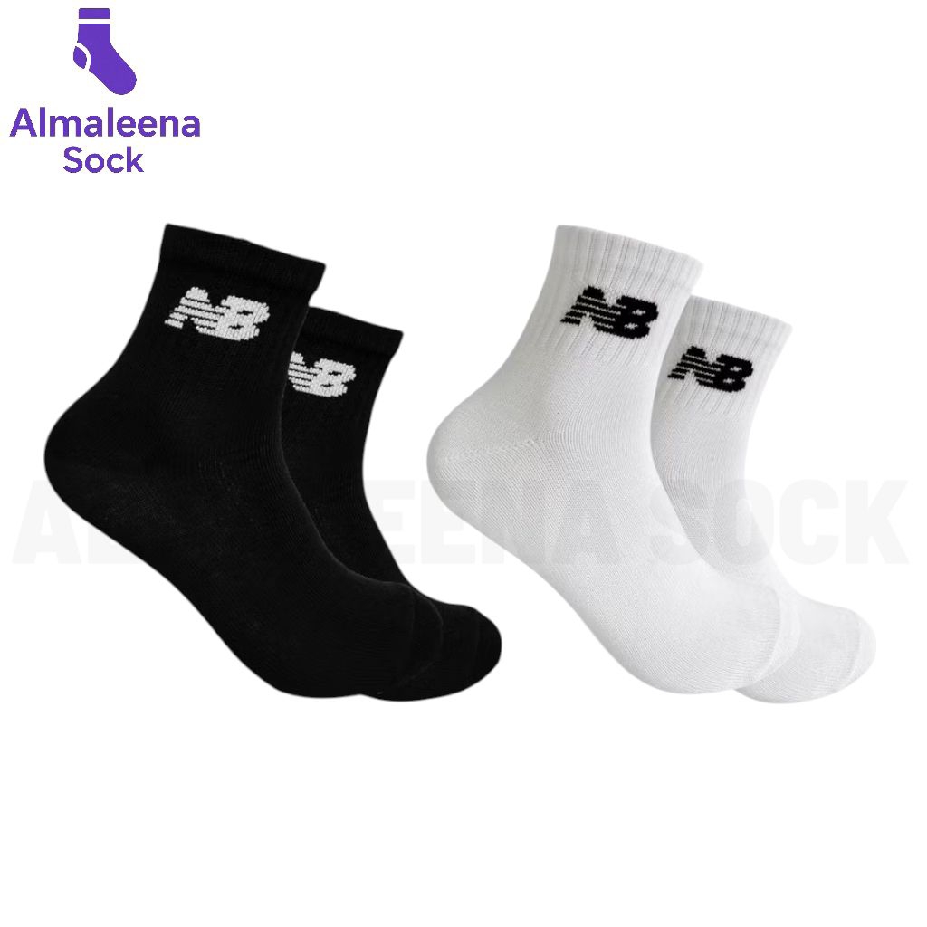Almaleena Kaos Kaki Old School Kaos Kaki Sport Pendek Pria Wanita Dewasa Motif Kode-NB001