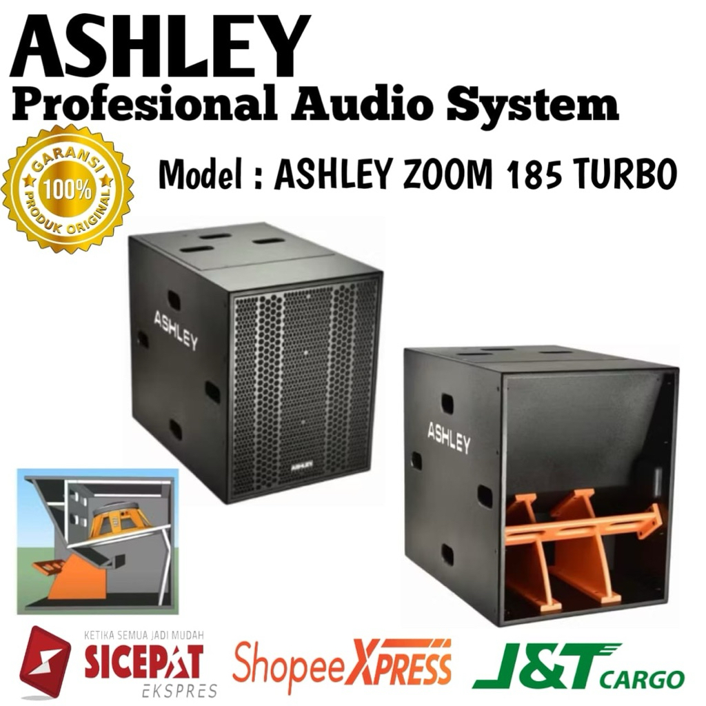 Subwoofer Pasif Ashley Zoom 185 Turbo Original Subwoofer Pasif Ashley 18inch