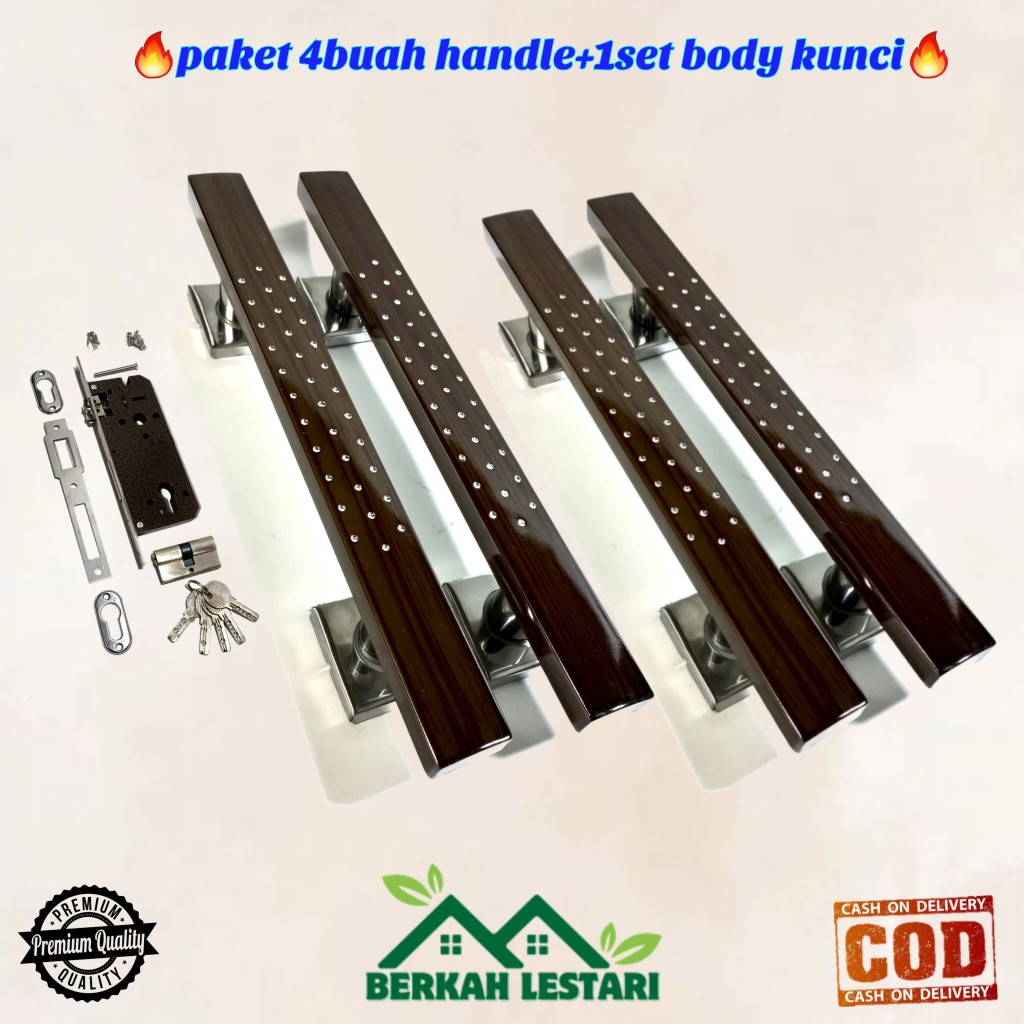 gagang tarikan handle pintu rumah minimalis modern panjang 33cm 45cm dan 60cm model maron rintik bah
