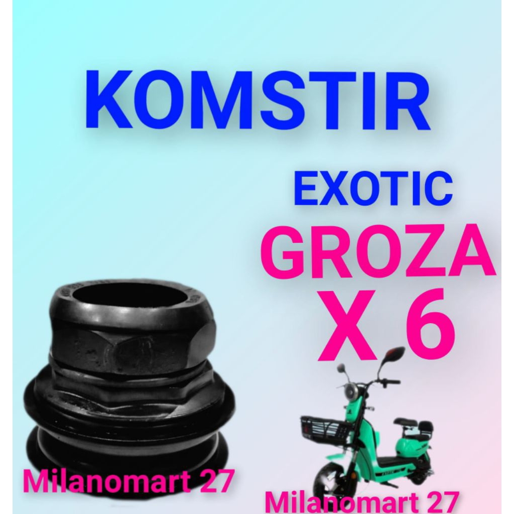 komstir exotic groza X6 kones headset komfork sepeda listrik exotic groza X6