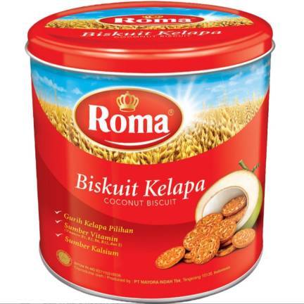 

Roma Biskuit Kelapa 345g / Roma Kelapa Kaleng (exp januari 2026)