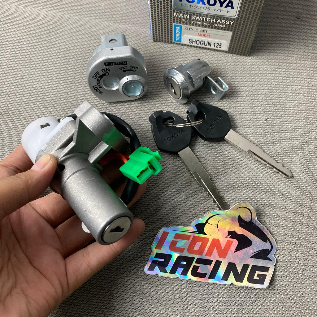 Kunci kontak Set Kunci Jok Shogun 125 lama 2004 R SP 2006 pnp Smash new 110R arasii