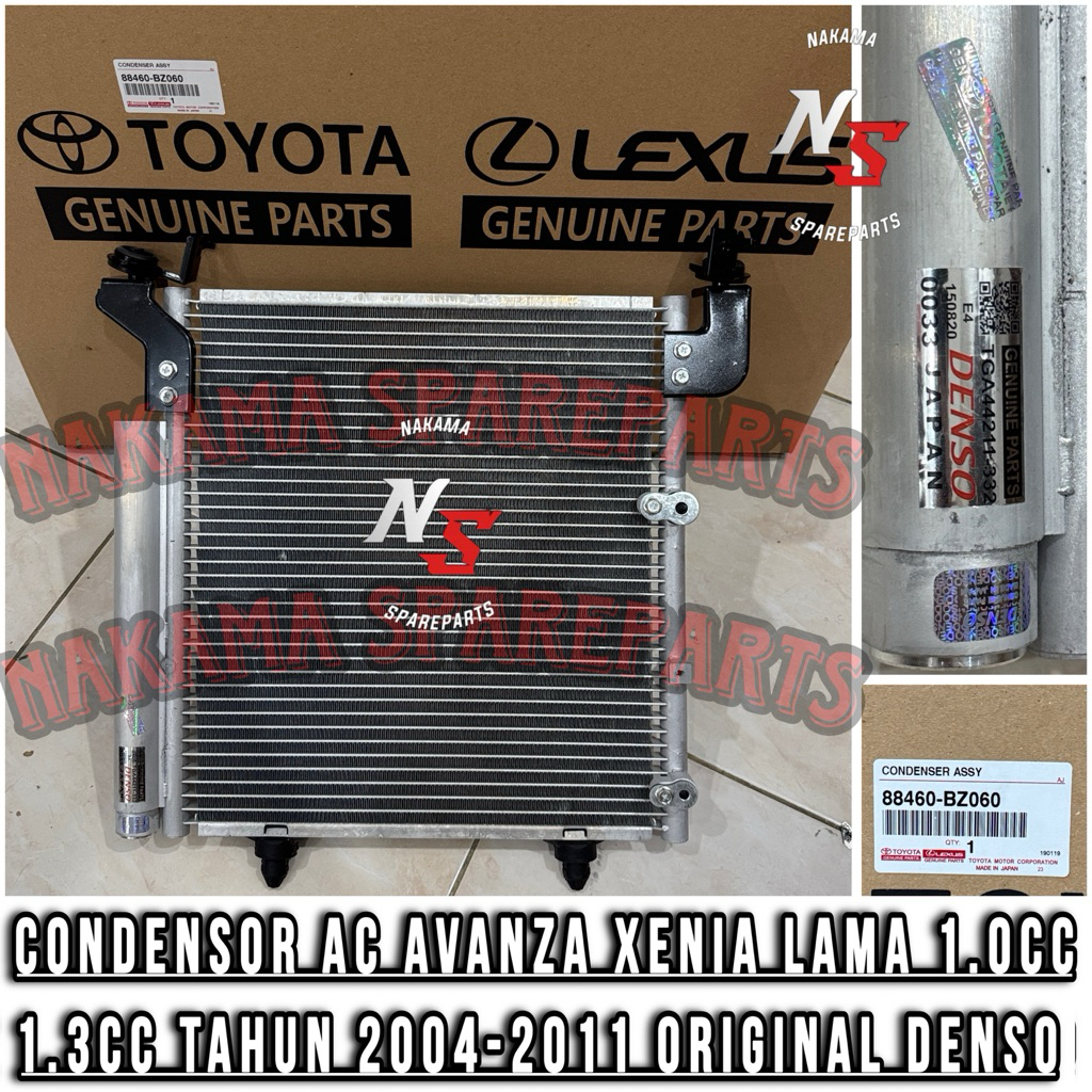 CONDENSOR AC KONDENSOR AC AVANZA XENIA 1.0CC / 1.3CC LAMA TAHUN 2004-2011 ORIGINAL DENSO