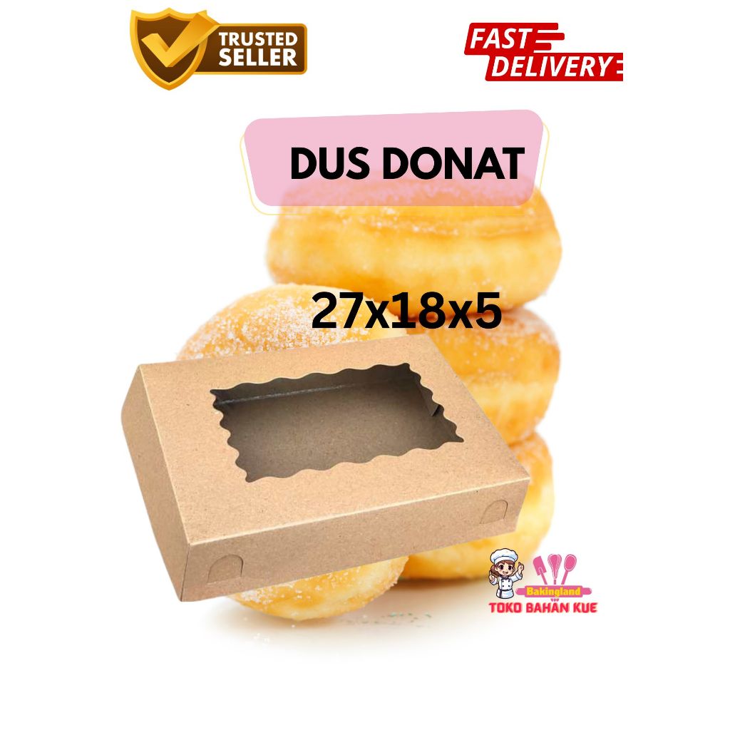 

Dus Donat cokelat kaca