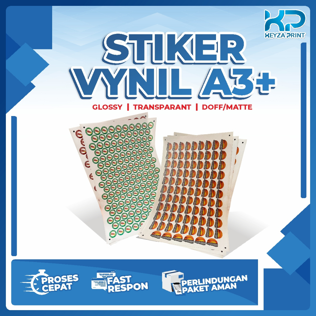 

STIKER VYNIL A3+ QUANTAQ glossy/doff/transparant + Cutting / Stiker Tahan Air / stiker label