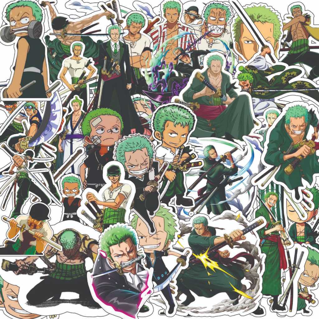 

sticker pack Zoro Vinyl A3 42 lembar