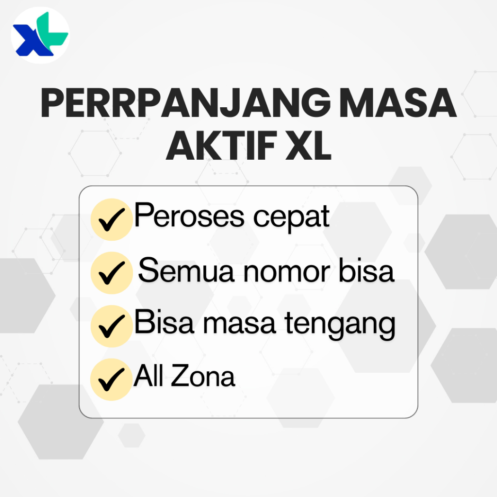[Baca Deskripsi] Promo Tambah Masa Aktif XL 1 Bulan, 6 Bulan, 1 Tahun