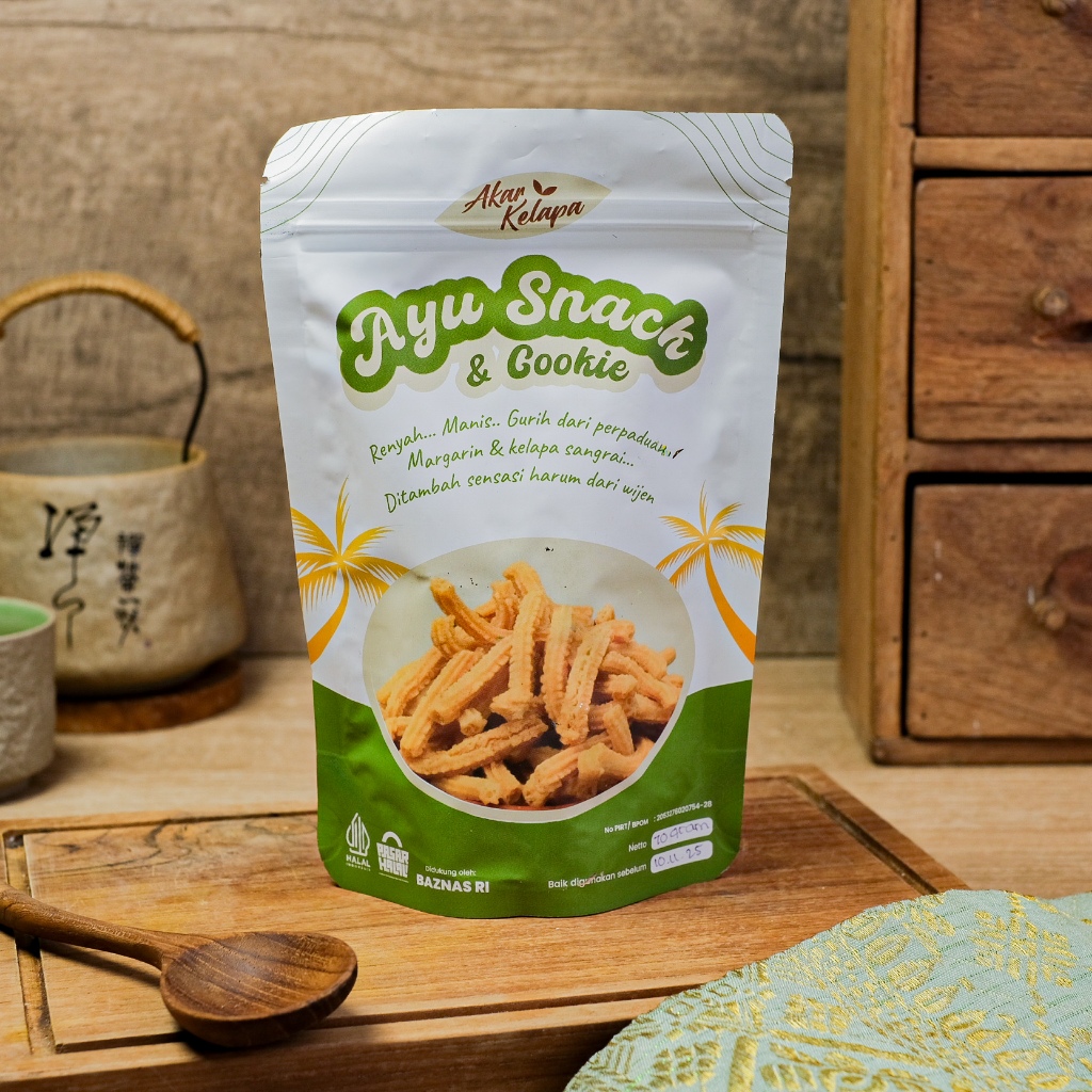 

Akar Kelapa AYU Renyah Manis Gurih - Kue Kering Tradisional Lebaran / Snack Rumahan