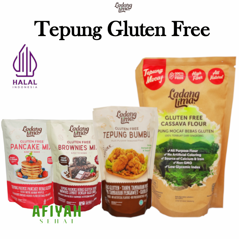 

LADANG LIMA Tepung Mocaf Singkong, Serbaguna & Pancake Gluten Free – Cocok untuk Hidangan Sehat
