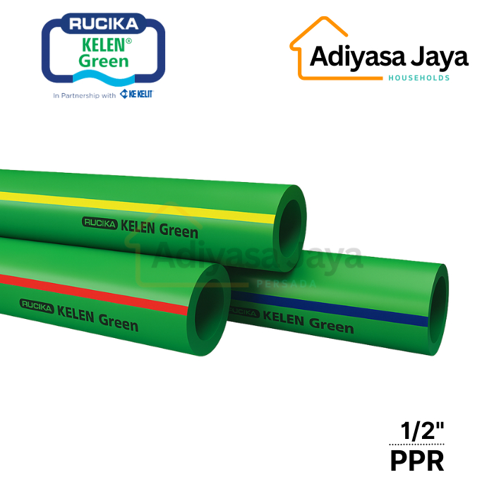 Pipa PPR PN 16 1/2 (Rucika Kelen Green) / Pipa Air Panas PPR