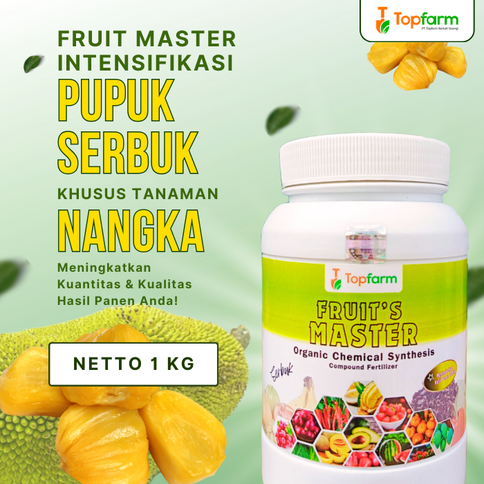 Pupuk Serbuk Topfarm / Pupuk Pembesar Buah Nangka / Pupuk Kocor Batang Nangka / Pupuk Pemanis Buah N