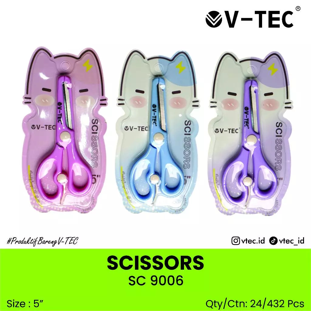 

V-TEC Gunting Type SC 9006 5 Inch Gunting Kertas V-TEC