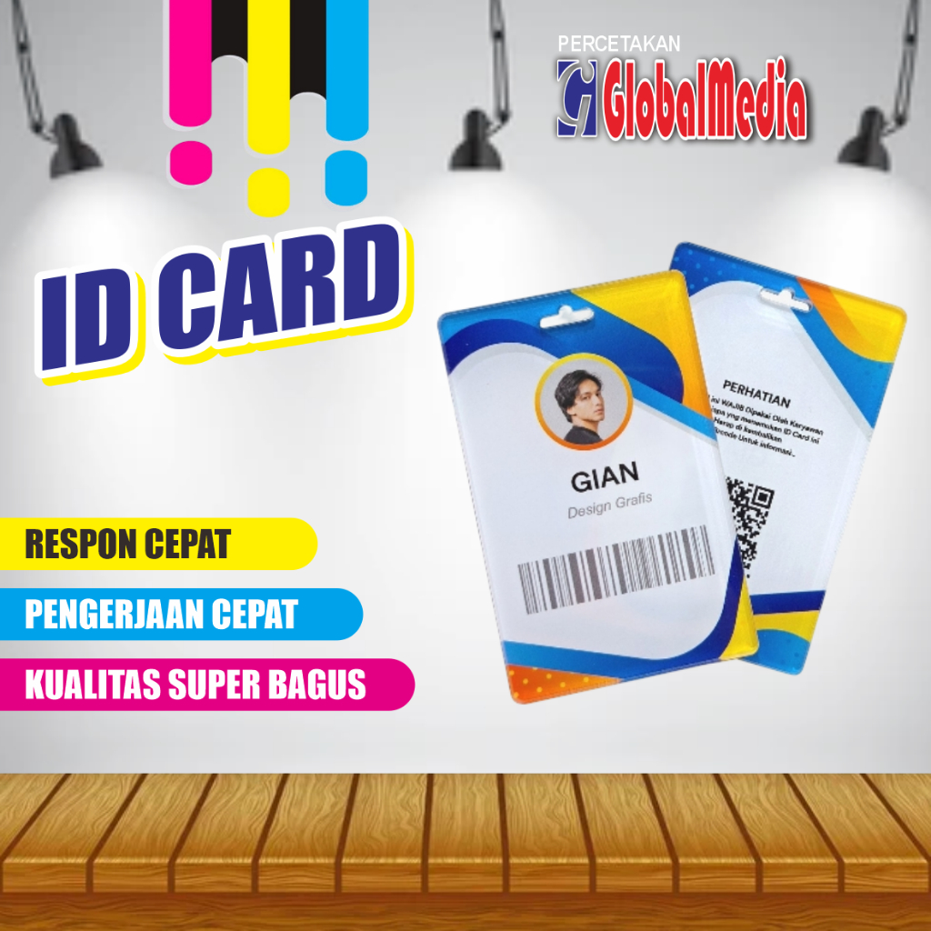 

ID CARD Custom | cetak 2 sisi | bahan PVC tebal
