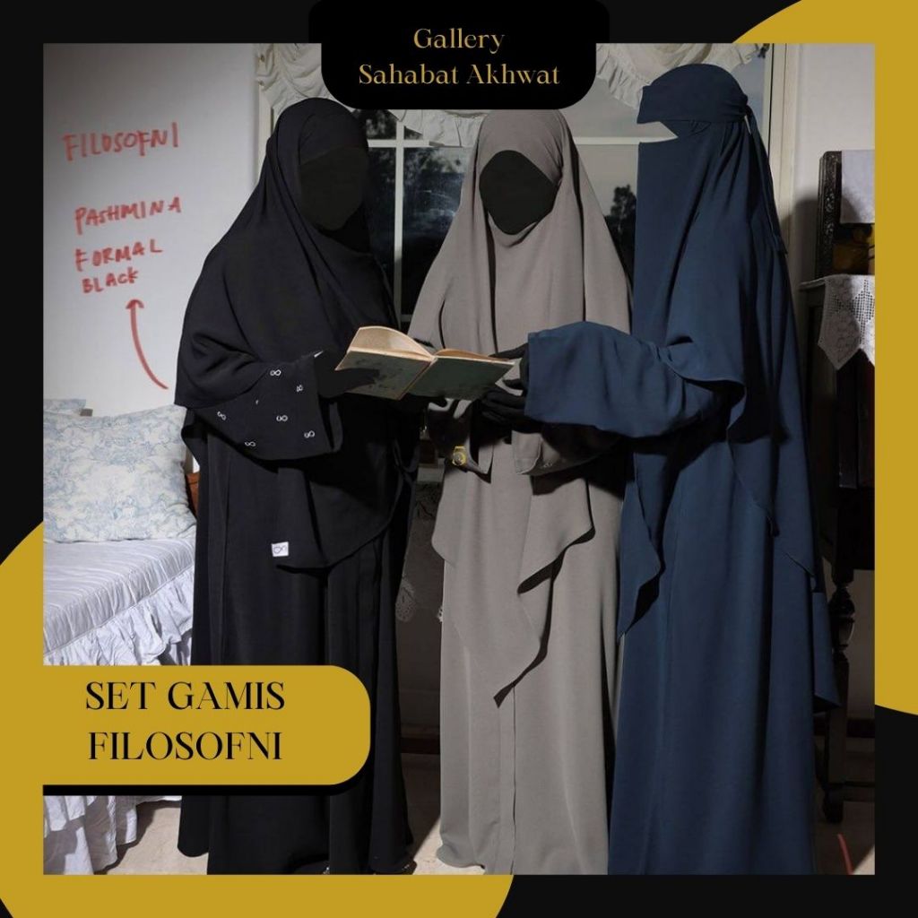 FILOSOFNI Gamis & Khimar by SOFNI klambieakhwat BISA COD by REQUEST