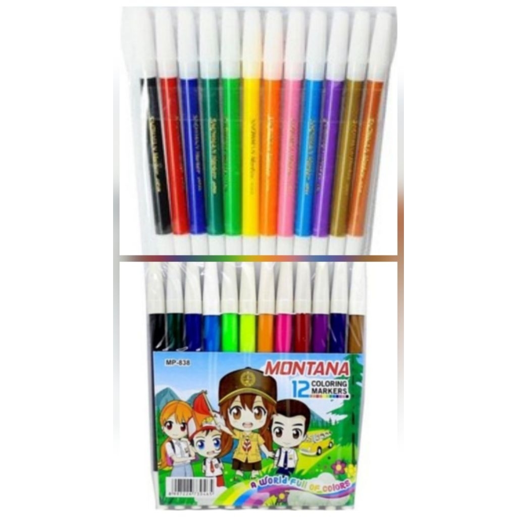 

ECER spidol set kecil snowman marker 12 warna