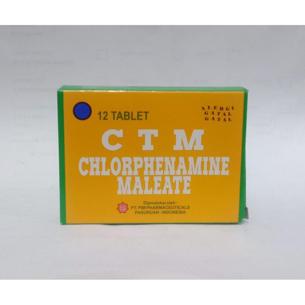 ctm obat alergi strip 12 tablet