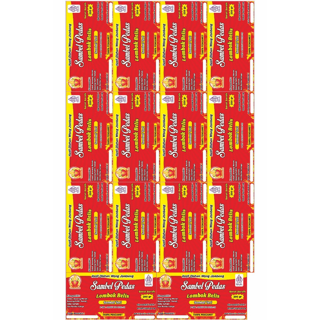 

STICKER VYNIL A3+ ANTI AIR & GLOSY / BONTAX LABEL PRODUKSI USAHA...CUSTOM_*SEHARI JADI*